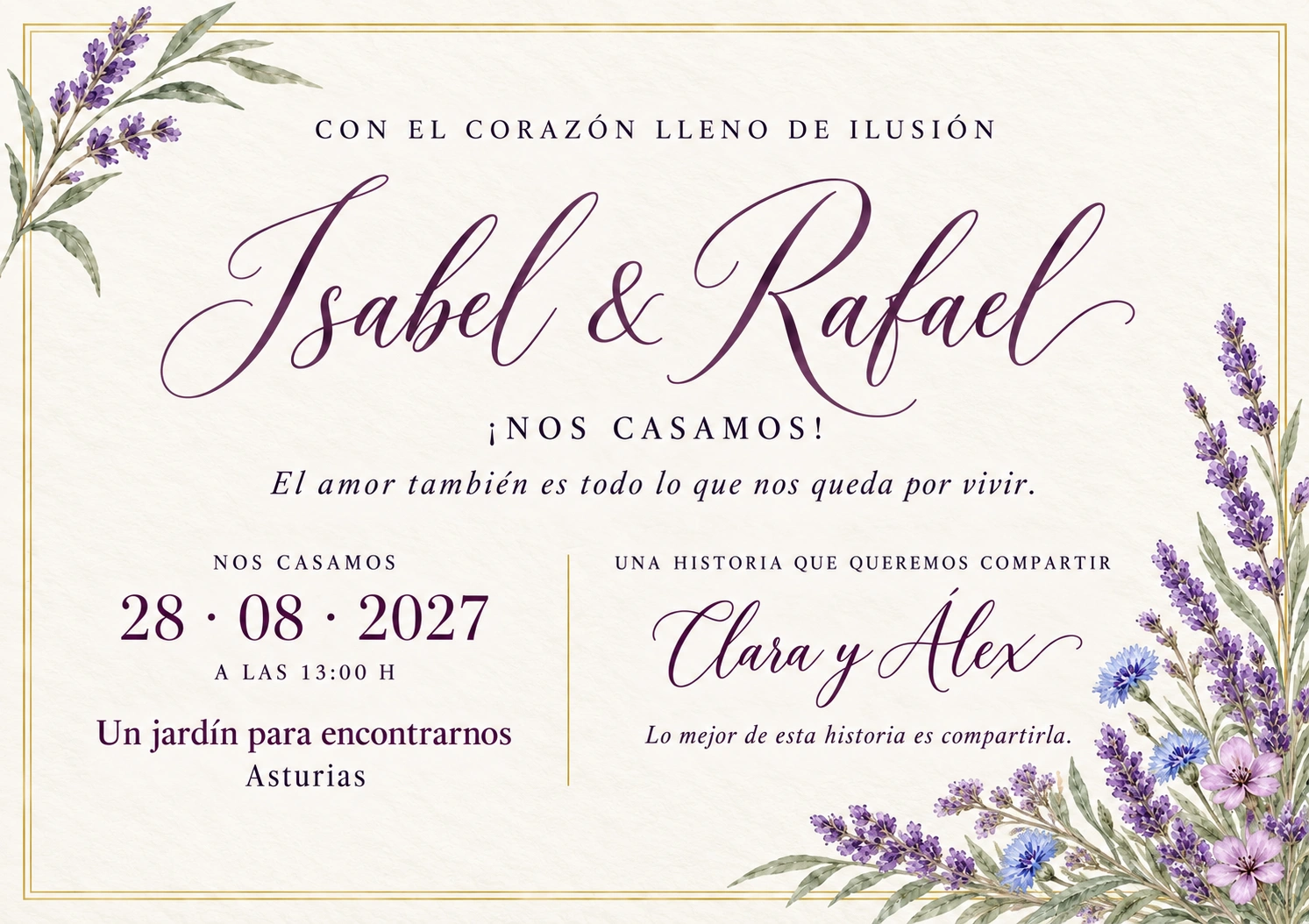 Diseño original Lavanda íntima