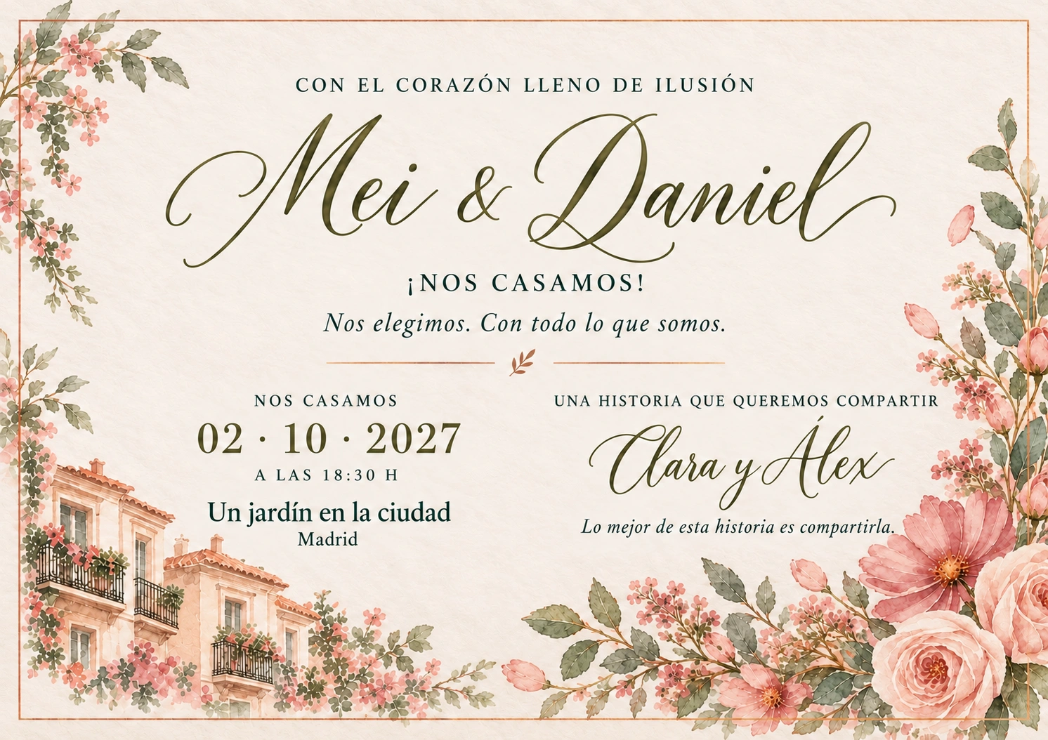Diseño original Rosa de papel